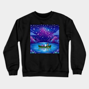 Tillery Lake North Carolina Serenity Captivating Scenic View Crewneck Sweatshirt